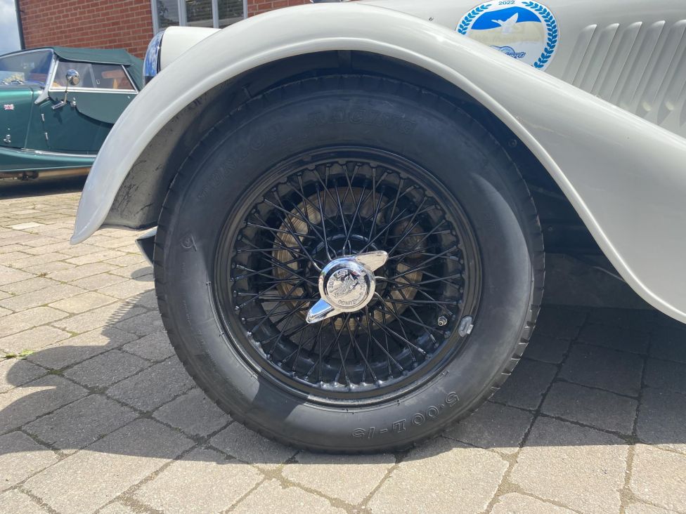 1959 Morgan +4 F.I.A race car. Photograph