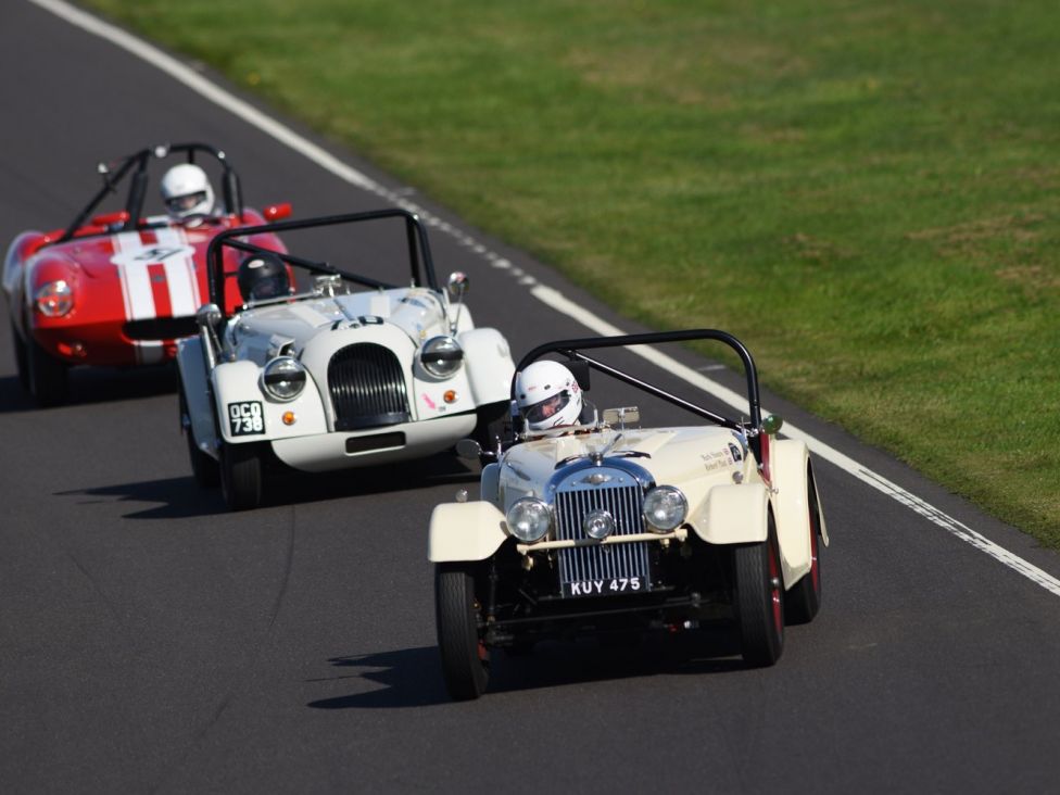 1959 Morgan +4 F.I.A race car. Photograph