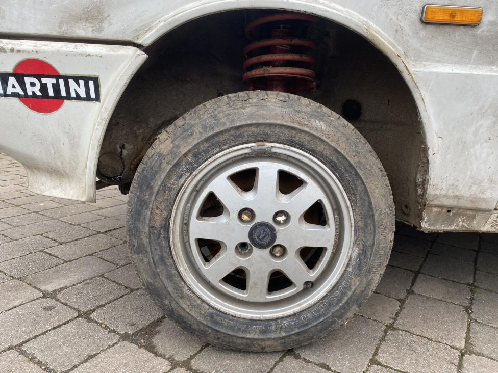 1984 Lancia Delta HF Turbo 1600 Group N Production saloon race car project. Photograph