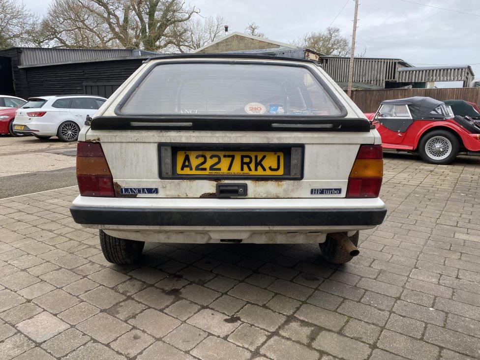 1984 Lancia Delta HF Turbo 1600 Group N Production saloon race car project. Photograph