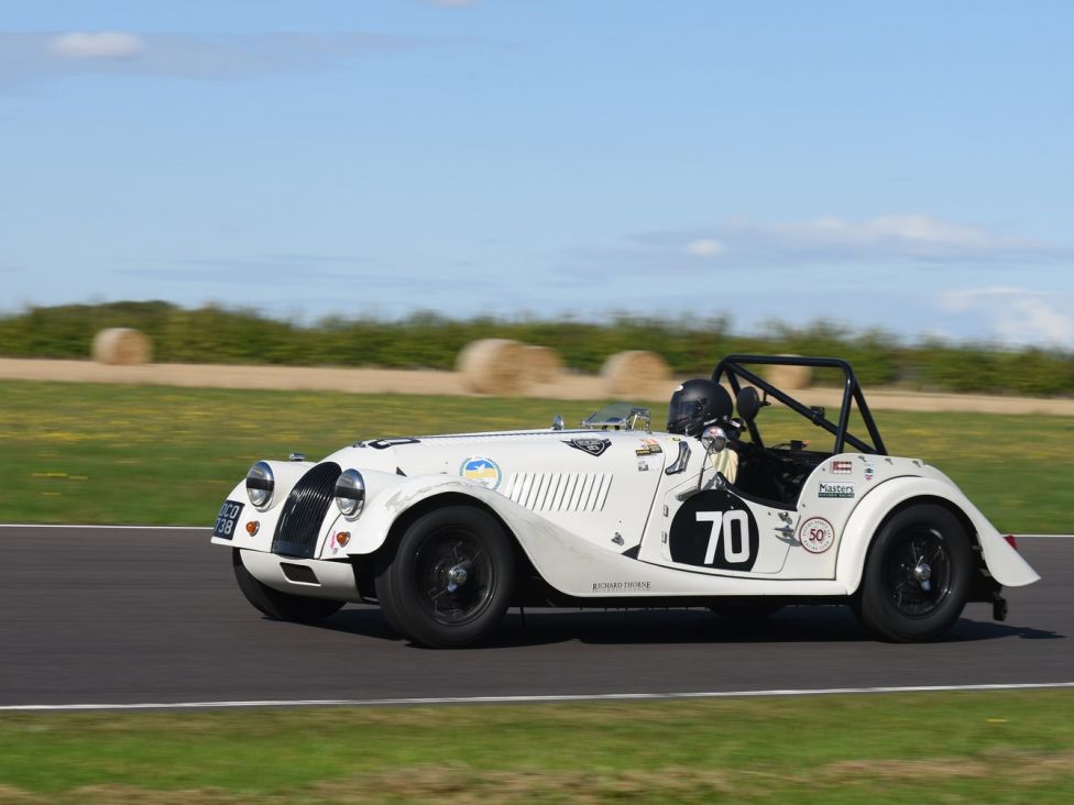 1959 Morgan +4 F.I.A race car. Photograph